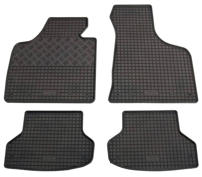 AD Tuning GmbH & Co. KG Gummi Fußmatten Set, 4teilig, Gummifußmatten Gummimatten Matten von AD Tuning GmbH & Co. KG