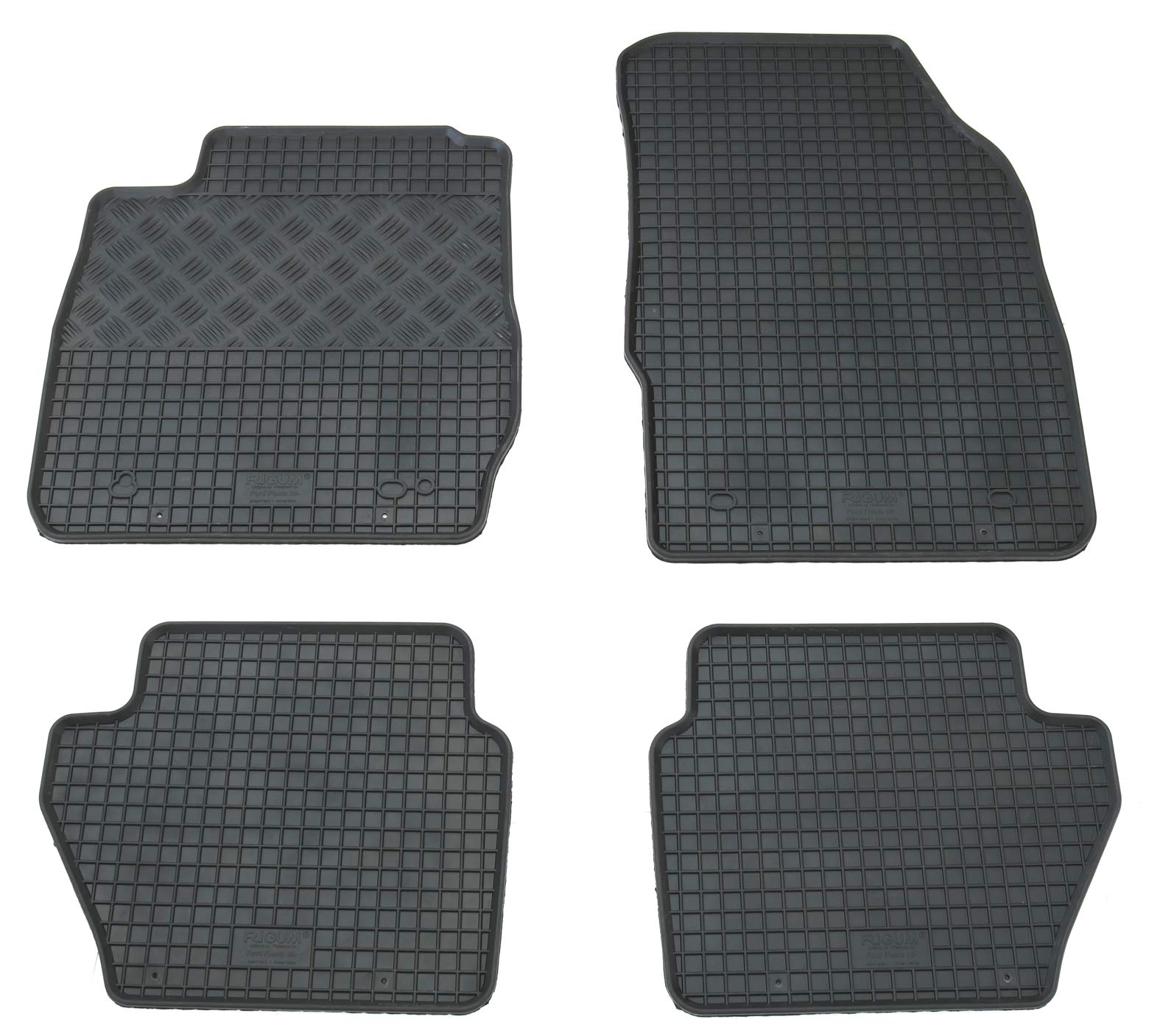 Gummi Fußmatten Set, 4teilig, Gummifußmatten Gummimatten Matten von AD Tuning GmbH & Co. KG