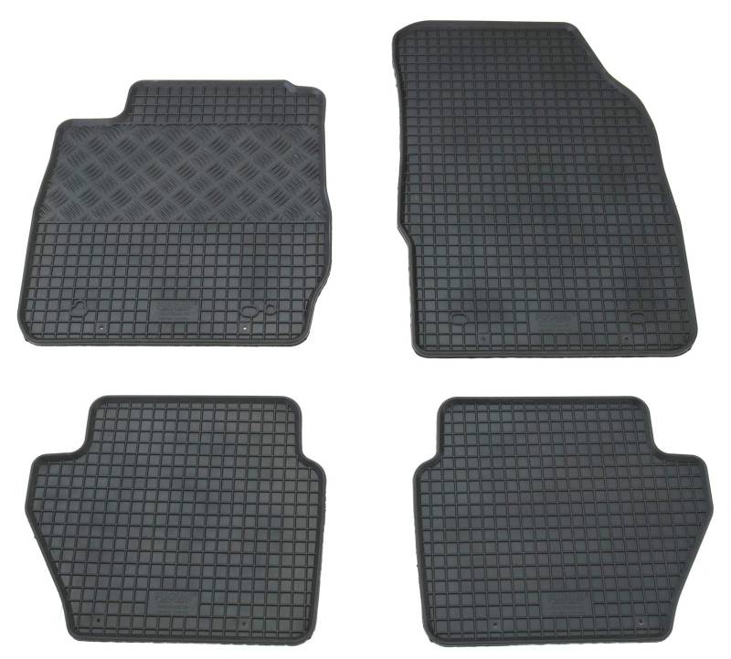 Gummi Fußmatten Set, 4teilig, Gummifußmatten Gummimatten Matten von AD Tuning GmbH & Co. KG