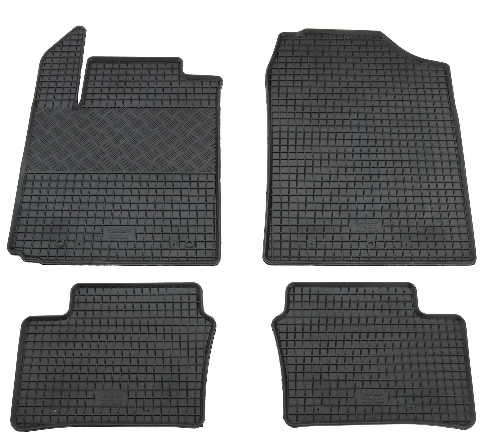 Gummi Fußmatten Set, 4teilig, Gummifußmatten Gummimatten Matten Gummi Fußmatten Set, 4teilig, Gummifußmatten Gummimatten Matten von AD Tuning GmbH & Co. KG