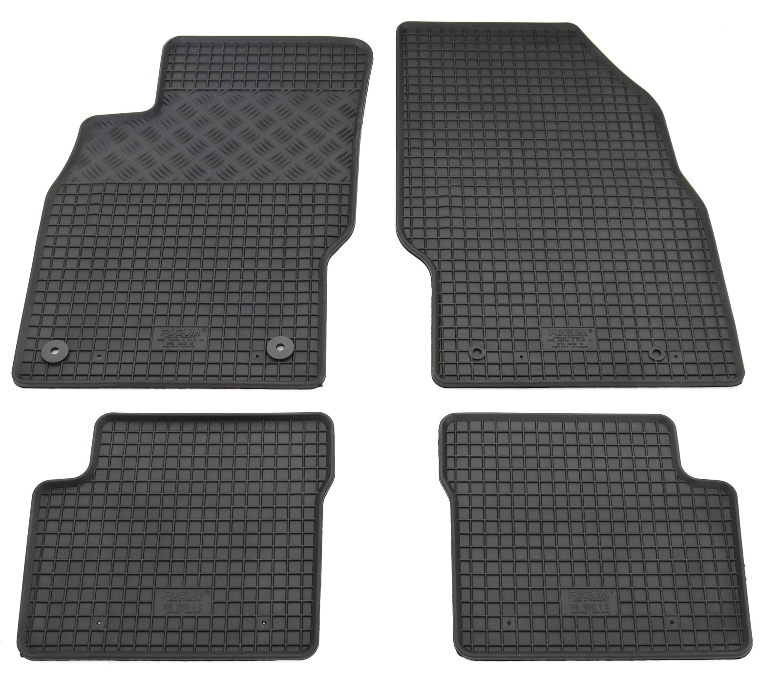 Gummi Fußmatten Set, 4teilig, Gummifußmatten Gummimatten Matten Gummi Fußmatten Set, 4teilig, Gummifußmatten Gummimatten Matten von AD Tuning GmbH & Co. KG