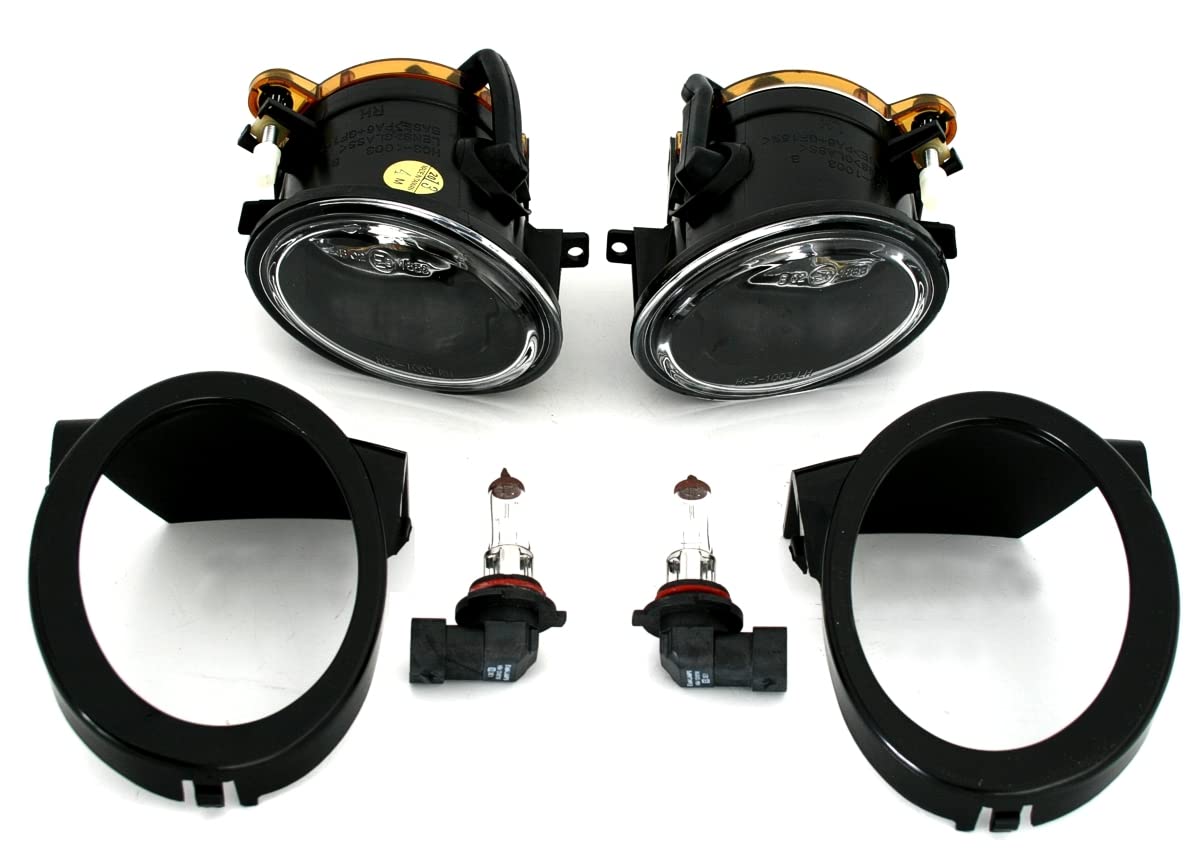 Nebelscheinwerfer Set, links + rechts, Klarglas Chrom, für M-Technik StoÃŸstange von AD Tuning