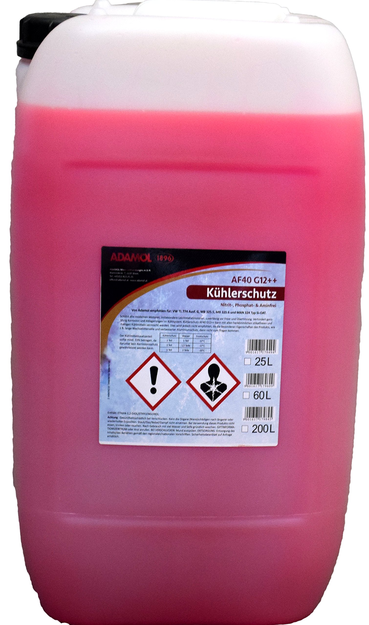 ADAMOL 1896 01260849 Kühlerschutz AF40 G12++ 25L von ADAMOL 1896