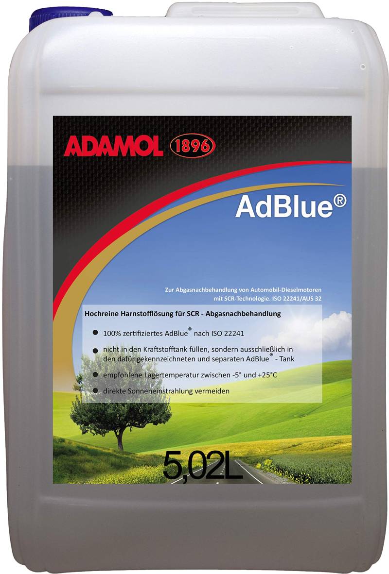 ADAMOL 1896 90140139 AdBlue 5,02 L, inklusive Füllschlauch von ADAMOL 1896