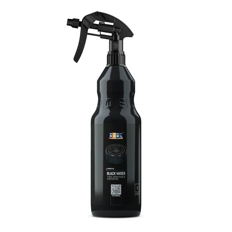 ADBL Black Water: Gummi-und Kunststoffpflege Sprühdressing für Außen, Reifen und Gummimatten | 1L - Jetzt mit Canyon Trigger! von ADBL