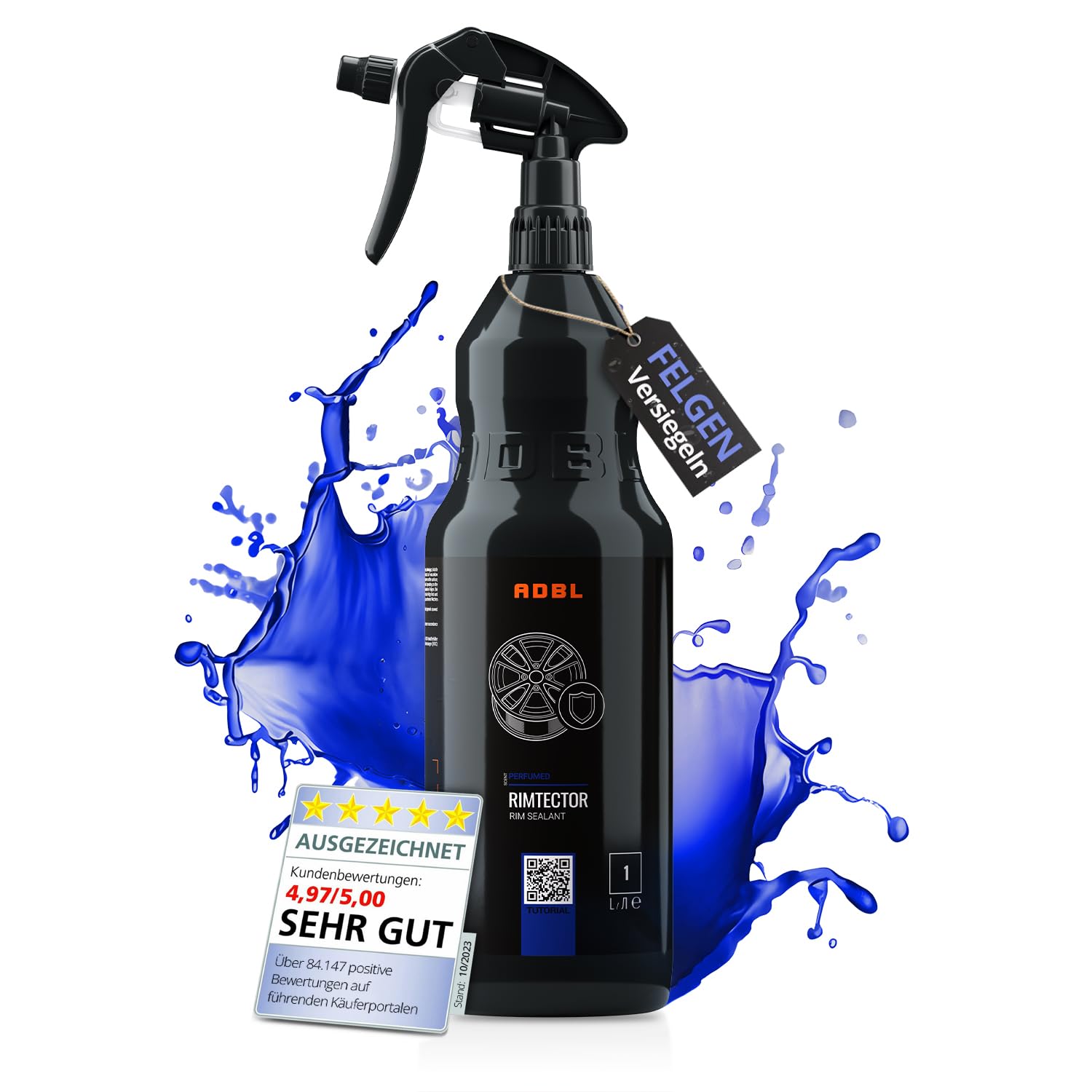 ADBL Rimtector (1L) - Schnelle Felgenversiegelung für langanhaltenden Schutz - Schafft eine hydrophobe Barriere, erleichtert Reinigung und Glanz - Einfache Anwendung - Nassversiegelung für Felgen ADBL Rimtector (1L) - Schnelle Felgenversiegelung für langanhaltenden Schutz - Schafft eine hydrophobe Barriere, erleichtert Reinigung und Glanz - Einfache Anwendung - Nassversiegelung für Felgen von ADBL