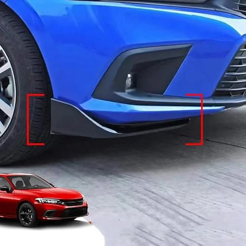 Auto Vorne Hinten Stoßleiste Lip für Honda Civic 2021 2022 2023 2024, Spoiler Diffusor Splitter Spoiler-Karosseriesatz Seitenspoiler Zubehör von ADDUE