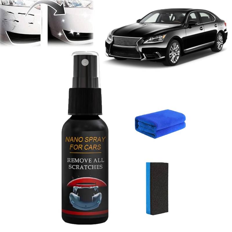 ADFUGE Fluxfade Nano Car Spray, Nuracoat Nano-autospray, Nuracoat Nano Car Spray, Nurafix Auto Spray Kratzer Entfernen, Fluxfade Nano-autospray, Nano-autosprays Remove All Scratches (1 stücke) von ADFUGE