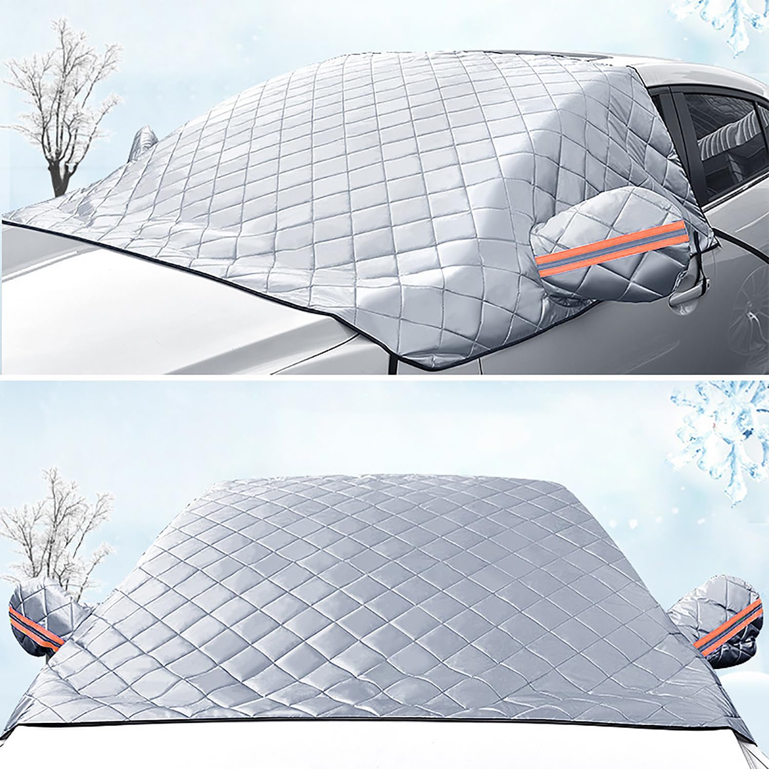 Auto frontscheibenabdeckung für Skoda Karoq/2017 2018 2019 2020 2021 2022 2023, Wasserdichter Sonnenschutz Frostschutz Schneeabdeckung Auto frontscheibenabdeckung für Skoda Karoq/2017 2018 2019 2020 2021 2022 2023, Wasserdichter Sonnenschutz Frostschutz Schneeabdeckung von ADUZA