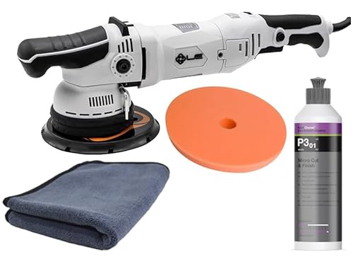 ADVANTUSE - Liquid Elements T5200 Exzenter Poliermaschinen Set mit Koch Chemie P3.01 Politur 250ml, One Step Pad und Tuch von ADVANTUSE