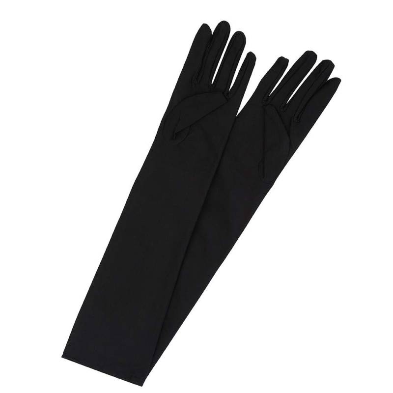 ADXFWORU Lange Handschuhe Damen handschuhe schwarz elegante spitzenhandschuhe mesh gloves Winter Gestrickte Handschuhe Cocktail Party 1920s von ADXFWORU