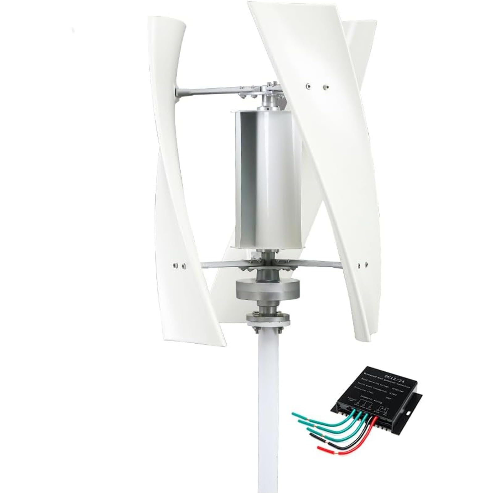 5000W Garten Vertikale Windturbinen Generator Kit, 12V/24V/48V/220V kleine dreiphasige AC Vertikale Windturbine mit MPPT Controller für Home Energy Supplementation (12V) von AECEVAN