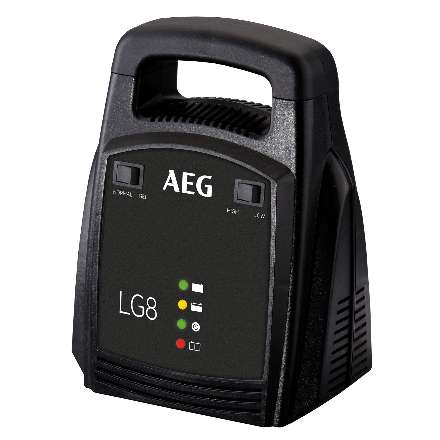 AEG Automotive 10273 Auto Batterie Ladegerät LG 8, 12 Volt/8 Ampere, mit LED Anzeige, schutzisolierte Batterieklemmen von AEG
