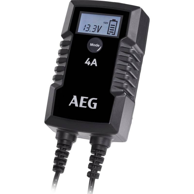 AEG Automotive 10616 Mikroprozessor-Ladegerät für Auto Batterie LD 4.0, 4 Ampere für 6/12 V, 7-HF Ladestufen, Autostartfunktion, Komfortanschluss von AEG