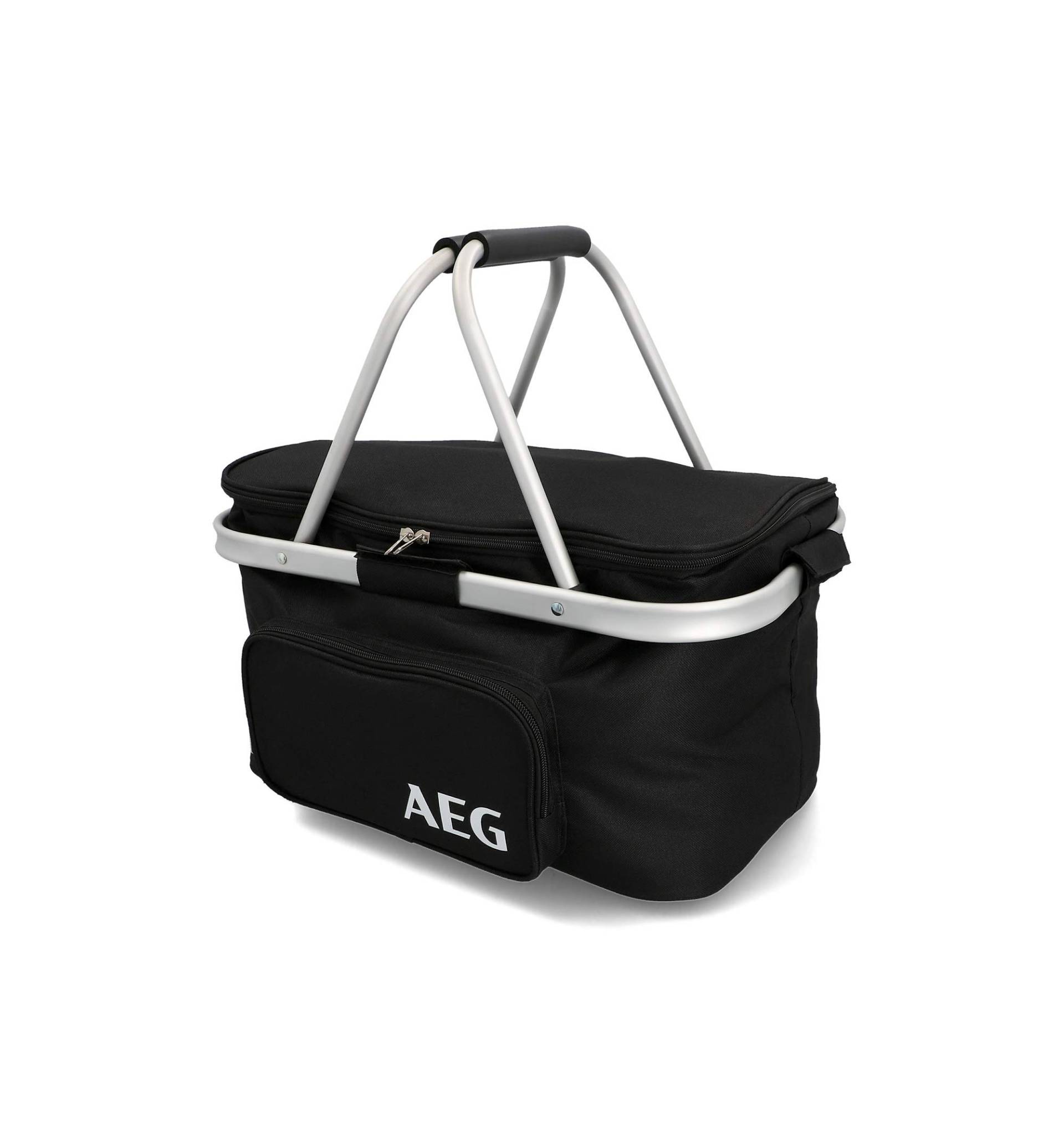 AEG Automotive 26 Liter Kühlkorb KS26 Einkaufskörbe Isolierkorb Picknickkorb Thermotasche Kühltasche Thermo Tasche Kühlbox, Schwarz AEG Automotive 26 Liter Kühlkorb KS26 Einkaufskörbe Isolierkorb Picknickkorb Thermotasche Kühltasche Thermo Tasche Kühlbox, Schwarz von AEG