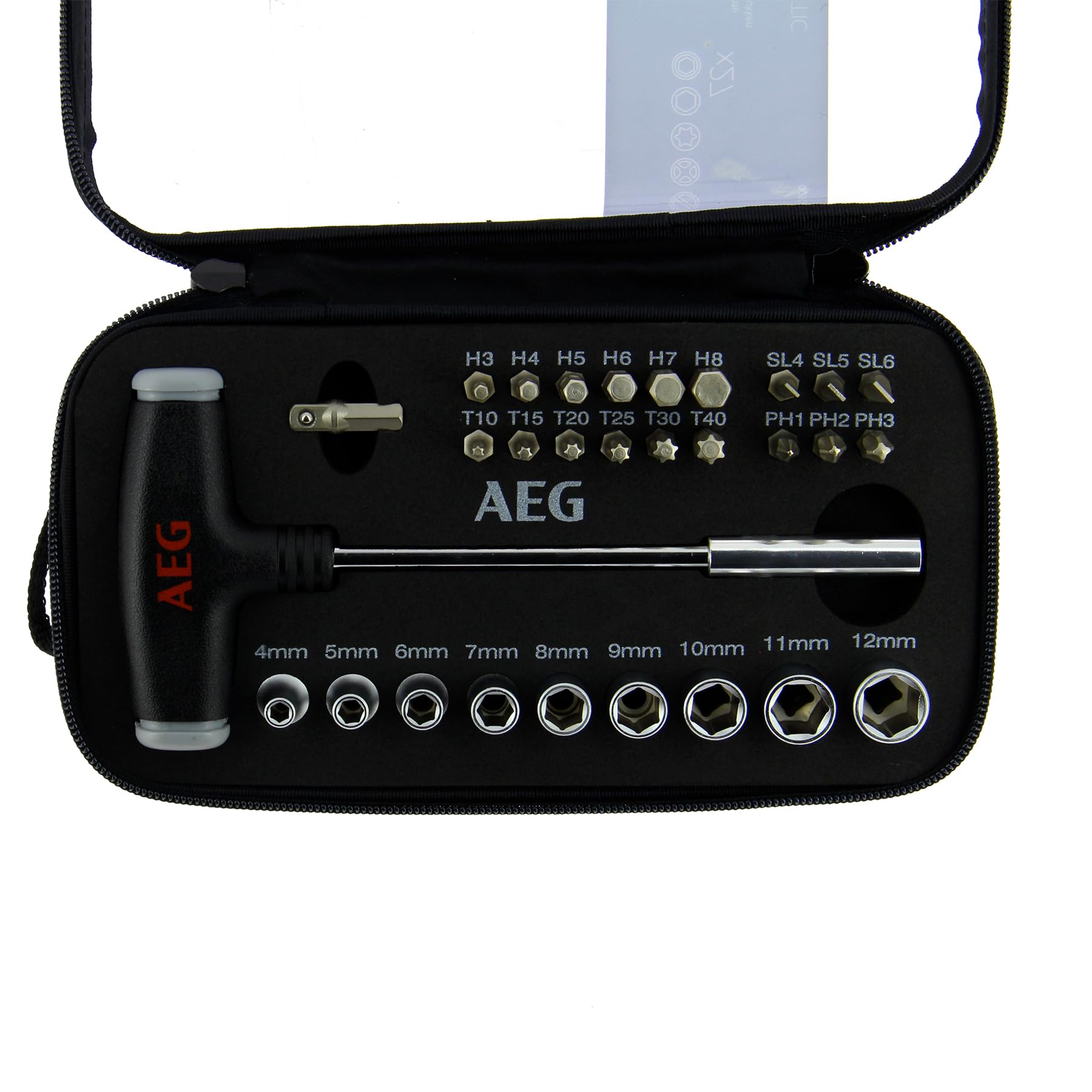 AEG Steckschlüsselsatz und T-Griff von AEG