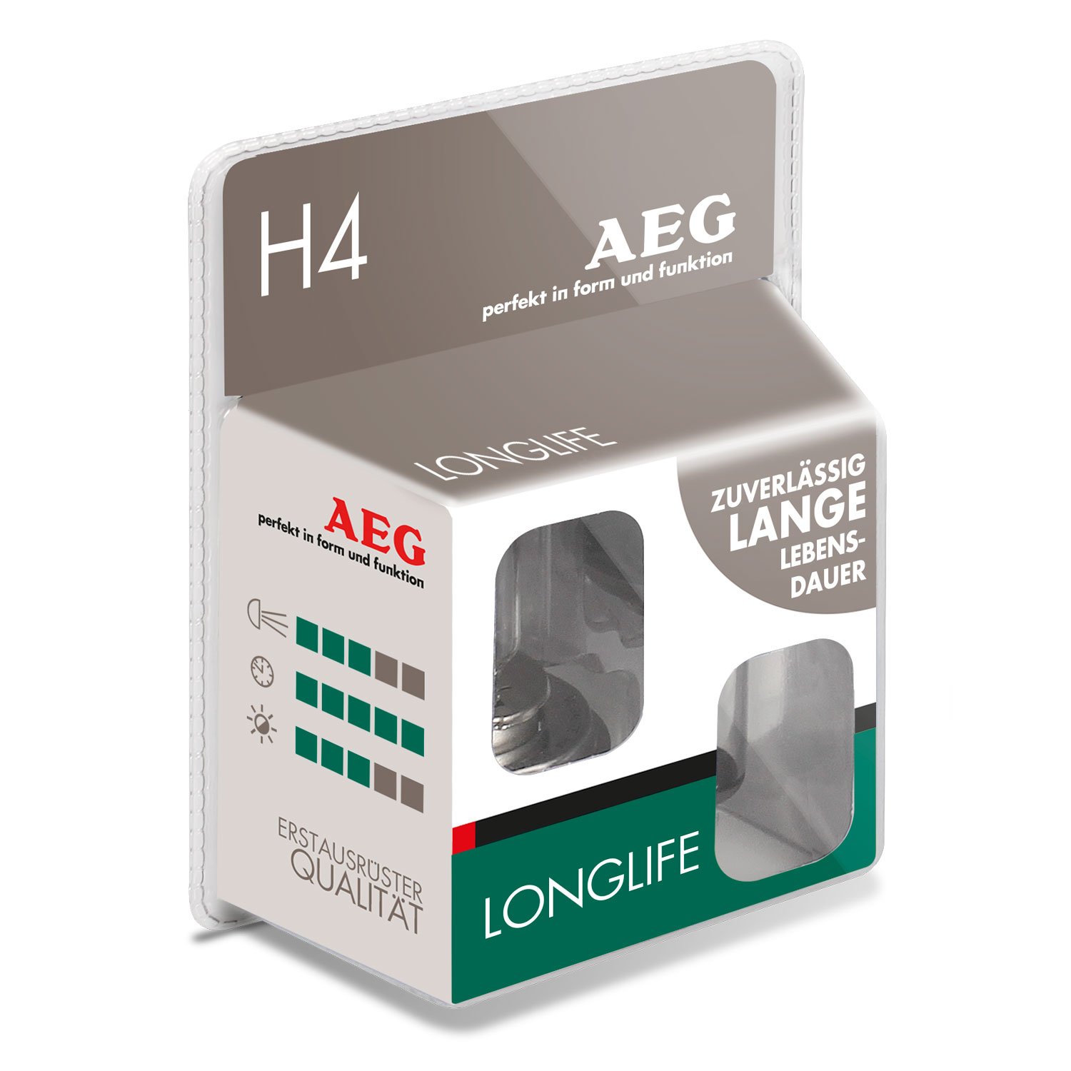 AEG Automotive 97262 Glühlampe Longlife H4, 60/55 W, 2-er Set von AEG