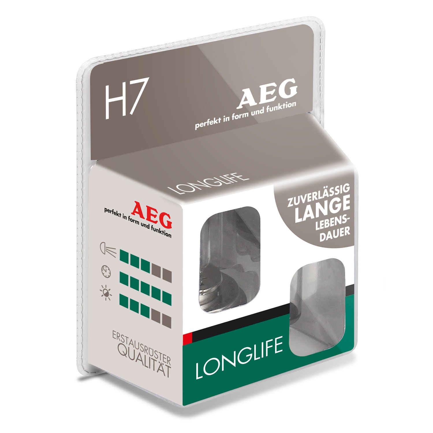 AEG Automotive 97266 Glühlampe Longlife H7, 55 W, 2-er Set von AEG