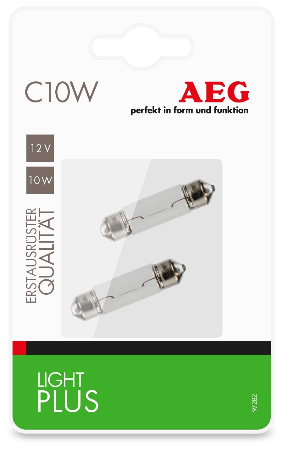 AEG Automotive 97282 Glühlampe Light Plus K10W, 12V, 2er Set von AEG