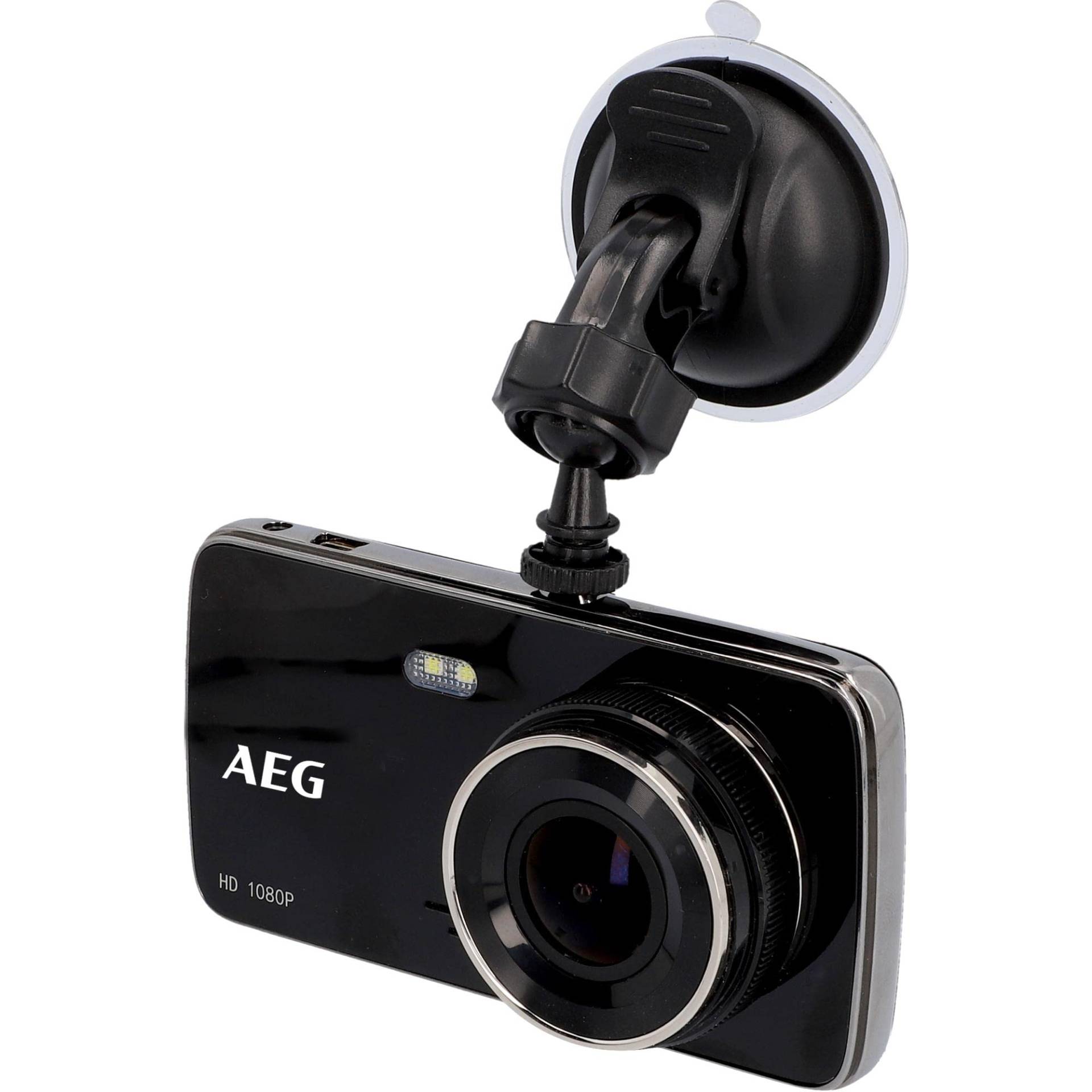 AEG Dashcam DC 2, Auto-Kamera, Rückfahrkamera, mit IPS/WDR 4'' Display, Full HD, Split-Screen Modus, Spurhalte- und Abstandsassistent, Loop-Zyklus und Nachtsicht von AEG