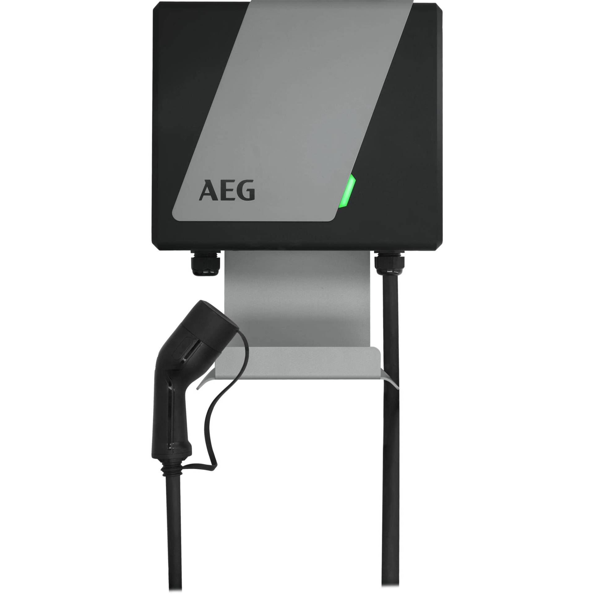 AEG Wallbox WB 11, Ladestation für Elektro/Hybrid-Autos, 11 kW 400 V, ohne FI Schalter, 3-phasig, 5m Ladekabel, Typ 2 Stecker, IP 45, LED-Statusanzeige von AEG