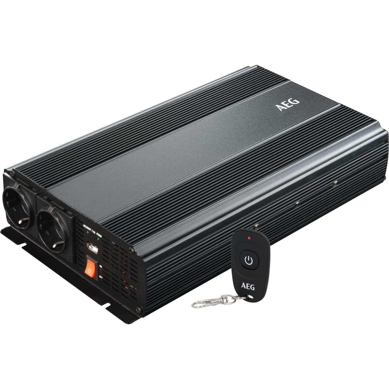 AEG Automotive Modifizierter Sinus-Spannungswandler 1500 W, 12 V DC auf 230 V AC, mit Funkfernbedienung, Wechselrichter Inverter Stromwandler AEG Automotive Modifizierter Sinus-Spannungswandler 1500 W, 12 V DC auf 230 V AC, mit Funkfernbedienung, Wechselrichter Inverter Stromwandler von AEG