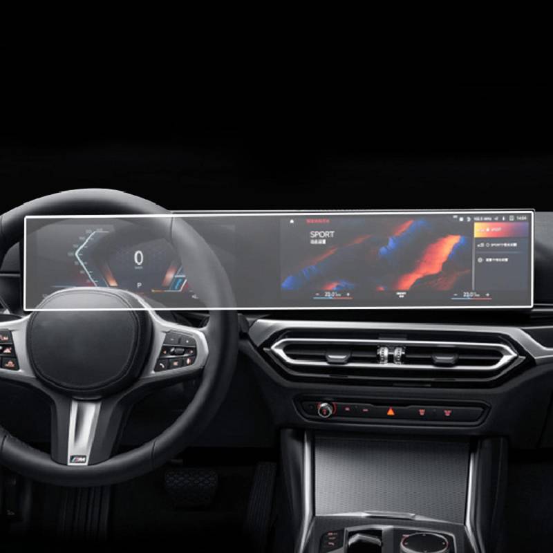 AELFIE Dashboared Instrumententafel Displayschutzfolie Autozubehör Innendetails Aufkleber Filmabdeckung TPU, für BMW M2 G87 2022-2023 von AELFIE