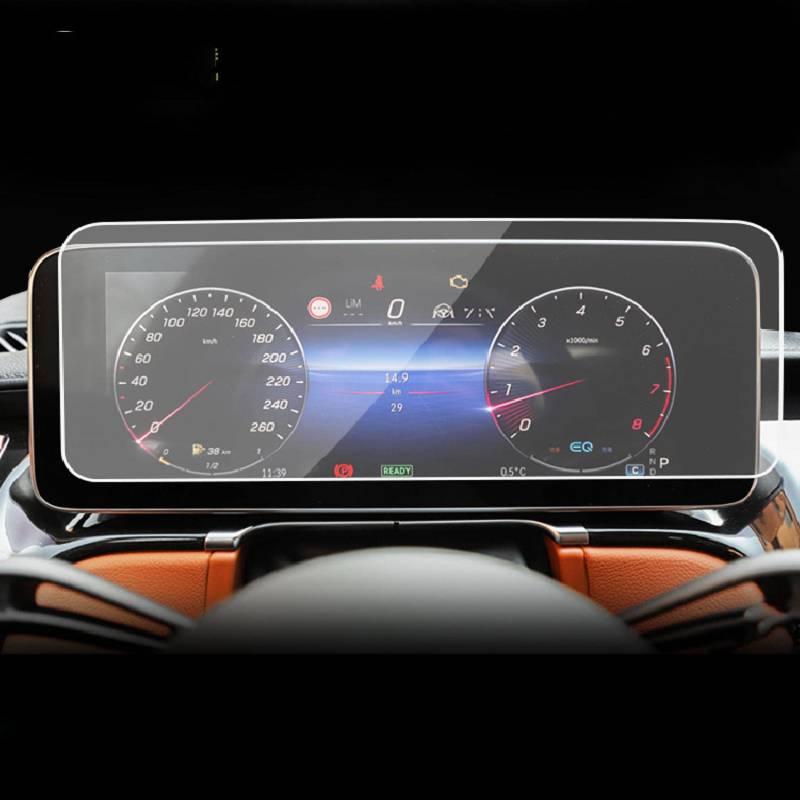 AELFIE Navigation Displayschutzfolie Computer-Display-Folie Auto-Innenzubehör Gehärtetes Glas, für Mercedes Benz Klasse-S 2021-2023 von AELFIE