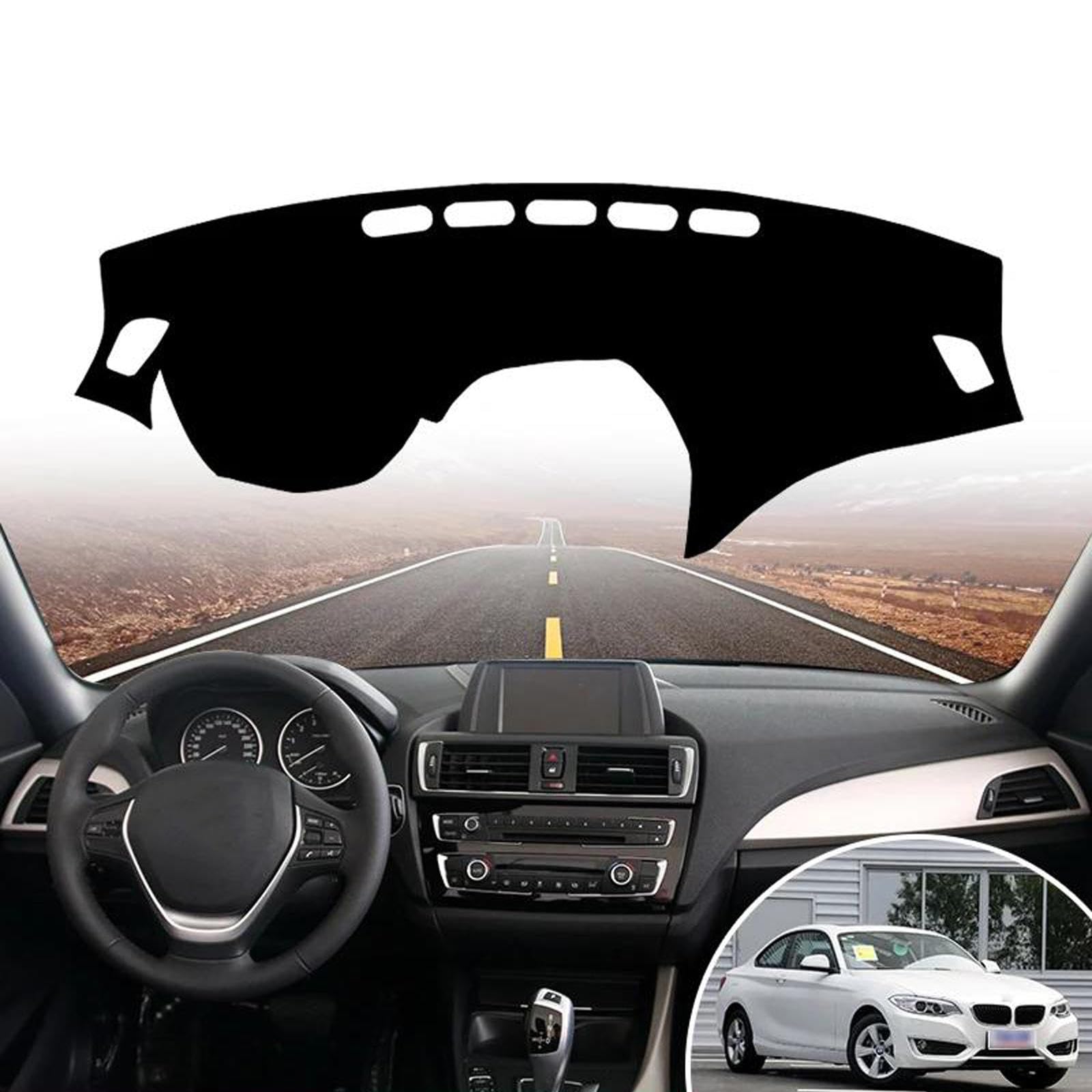 AENQNVK Wildleder-Auto-Armaturenbrett-Matte, Armaturenbrett-Pad, Teppich-Schutzpolster, passend für BMW 2er-Serie 2014–2017, Zubehör AENQNVK Wildleder-Auto-Armaturenbrett-Matte, Armaturenbrett-Pad, Teppich-Schutzpolster, passend für BMW 2er-Serie 2014–2017, Zubehör von AENQNVK