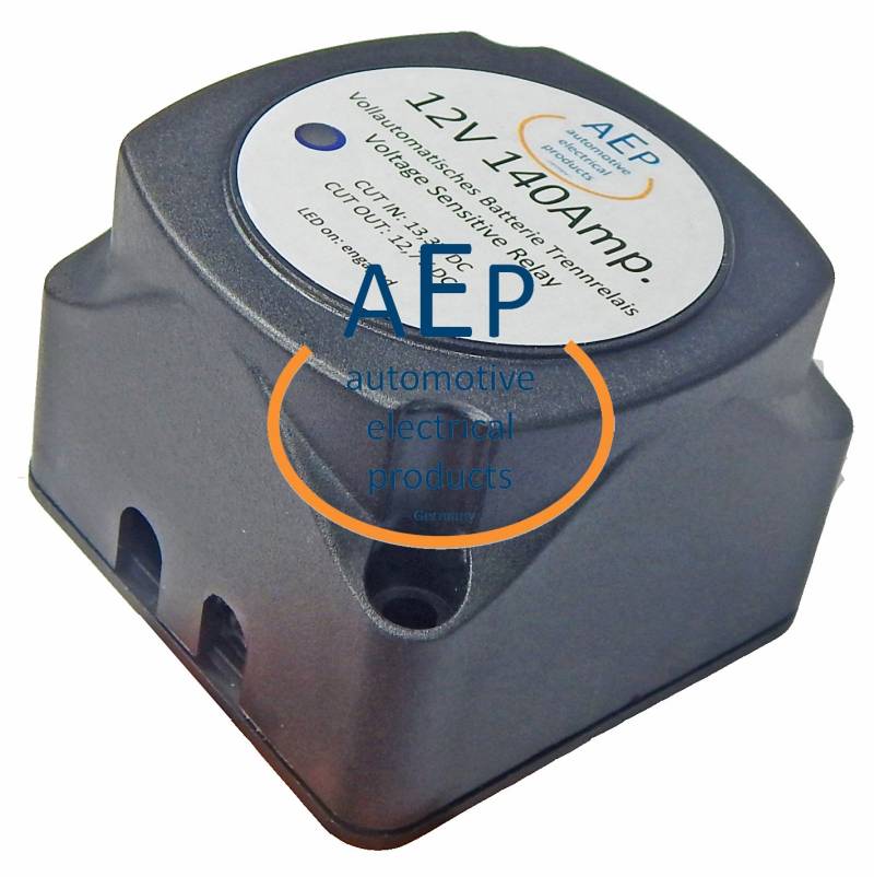 Vollautomatisches Batterie Trennrelais 12 V / 140 Ampere von AEP Germany