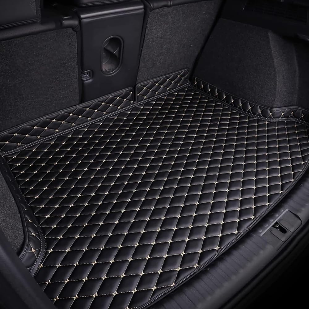 Car Kofferraummatte, für VW T-Cross 2019-2023 Kofferraumwanne Cargo Schutzmatte Auto Kofferraummatten rutschfest Interieur Zubehör,A von AEQTUDCB