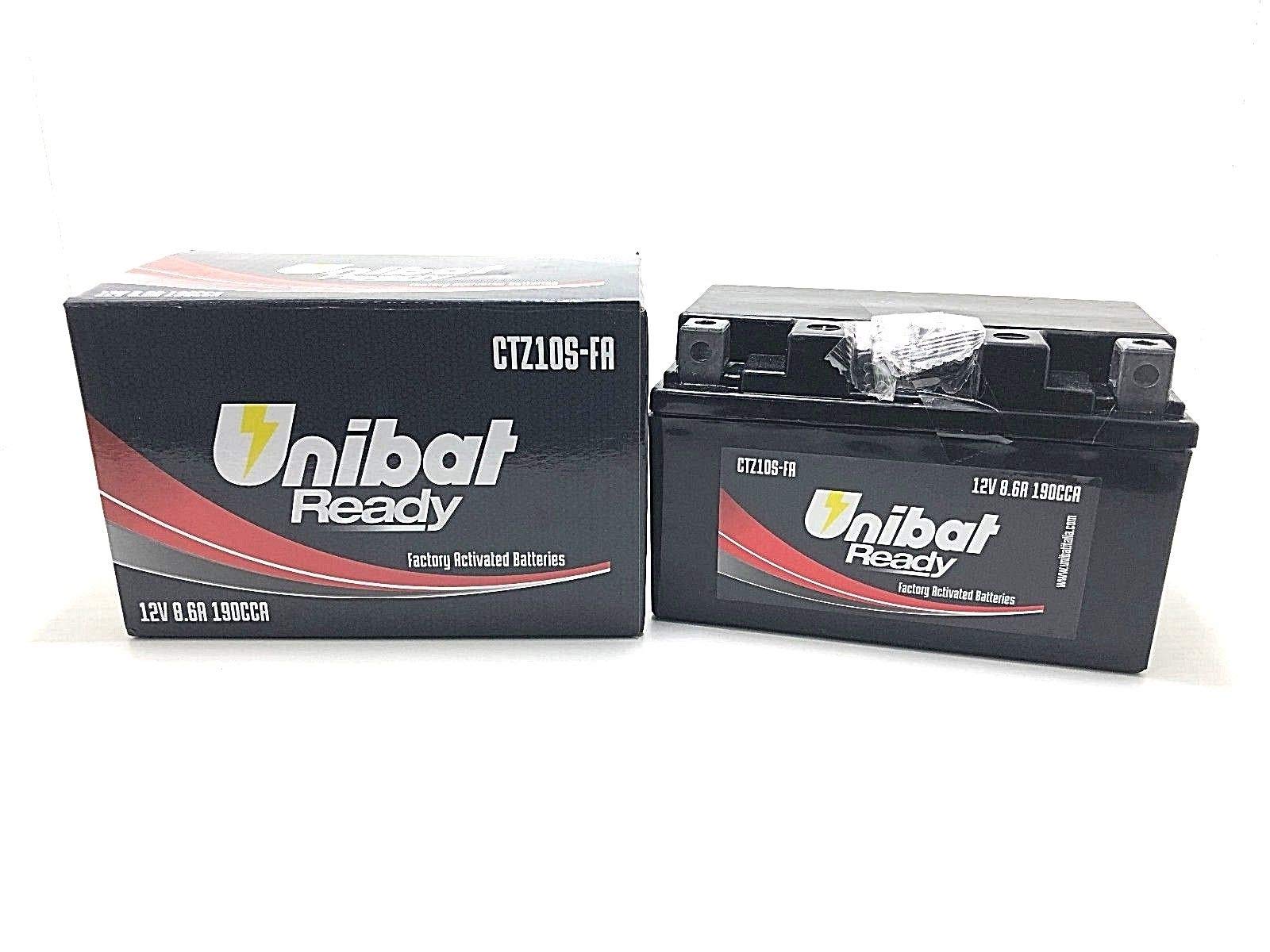 Motorradbatterie UNIBAT READY CTZ10S-FA FZ8 CBR 600 RR CBR 500 RIV. Motorradbatterie UNIBAT READY CTZ10S-FA FZ8 CBR 600 RR CBR 500 RIV. von AER MOTO SPARE PARTS