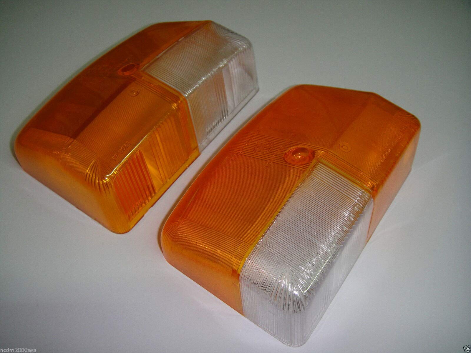 Paar Leuchtkörper vorne transparent/orange Ape P401 P501 P601 APE CAR P2 APE MP600 von AER MOTO SPARE PARTS
