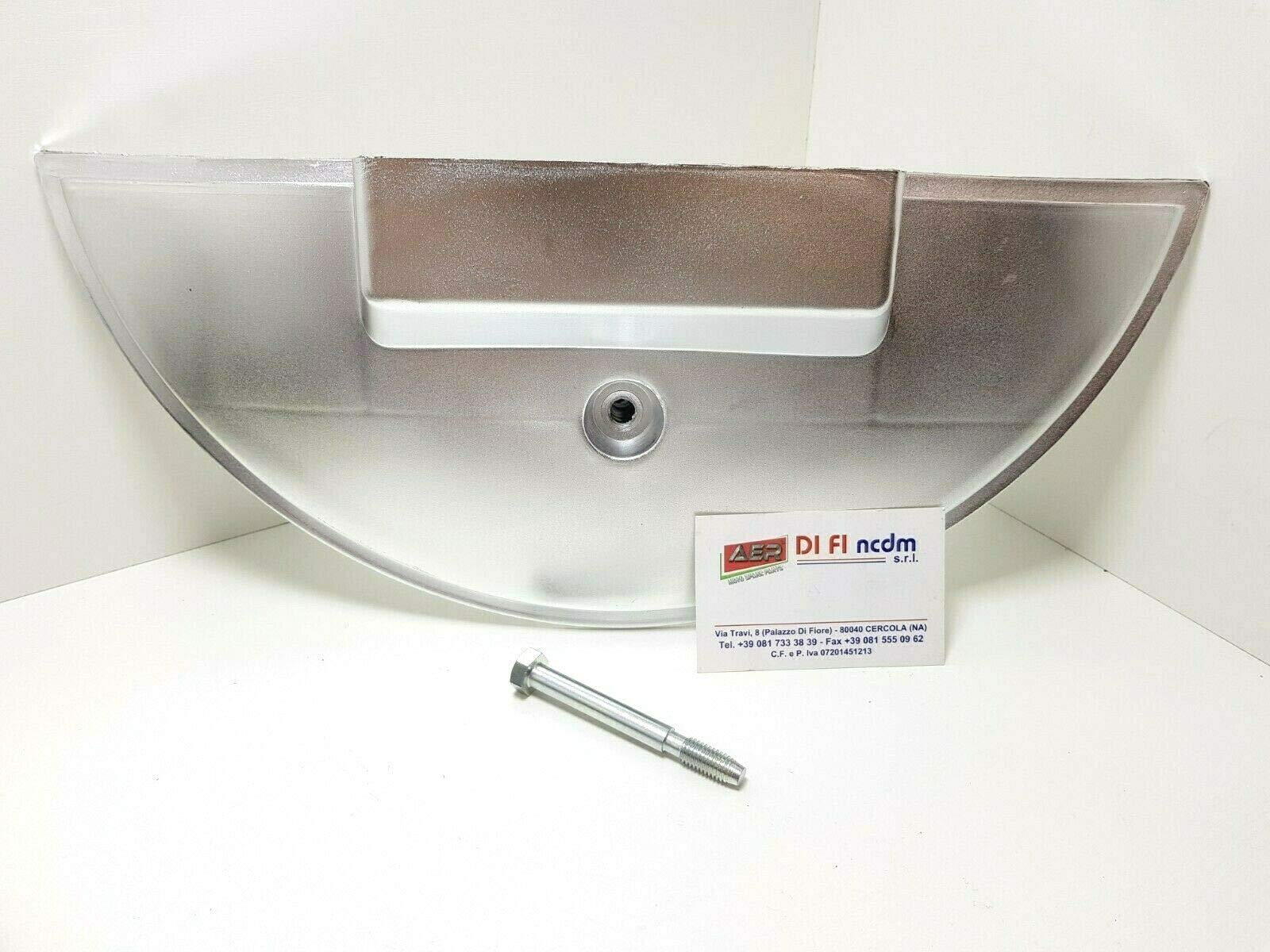 AER MOTO SPARE PARTS Ersatzradabdeckung Halbmond und Stift kompatibel mit Vespa PX 125 150 200 verchromt von AER MOTO SPARE PARTS