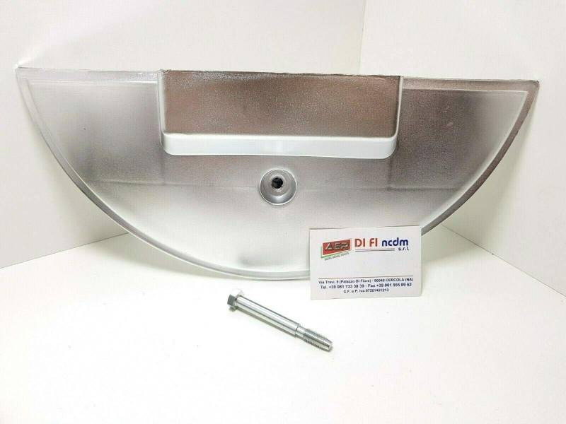 AER MOTO SPARE PARTS Ersatzradabdeckung Halbmond und Stift kompatibel mit Vespa PX 125 150 200 verchromt von AER MOTO SPARE PARTS