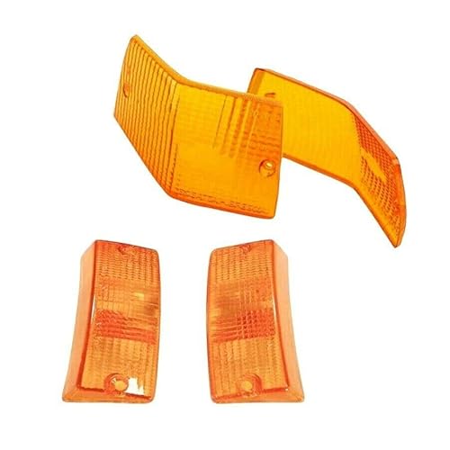 AER MOTO SPARE PARTS Blinker-Set, vorne und hinten, orange, für Vespa PX 125-150-200 von AER MOTO SPARE PARTS
