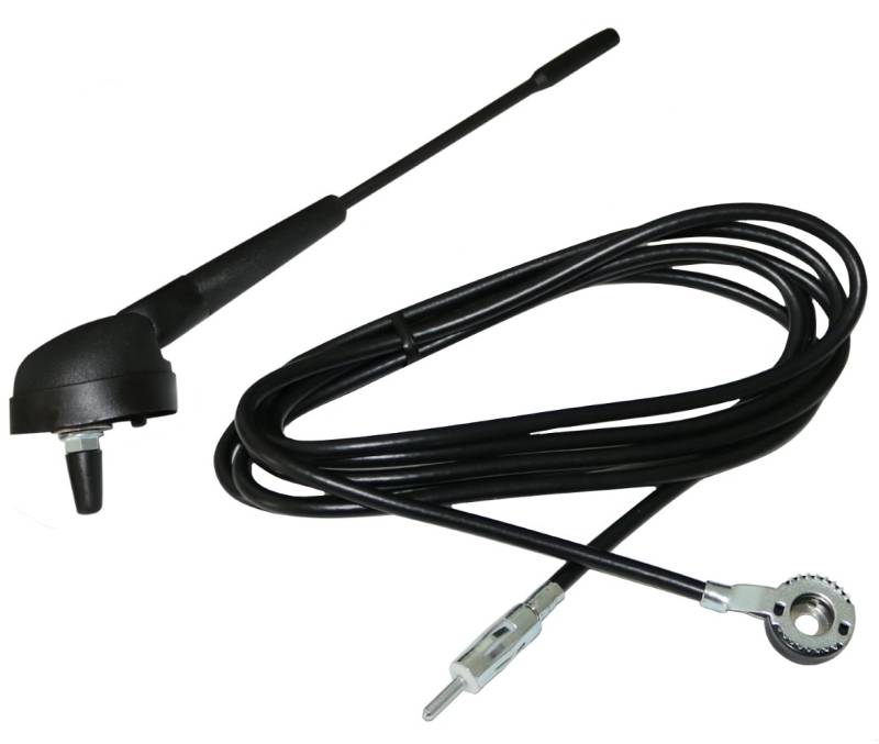 AERZETIX - C17628 - Autoradio antenne - 19 cm für autowagen mit Kabel - 2.3m DIN von AERZETIX