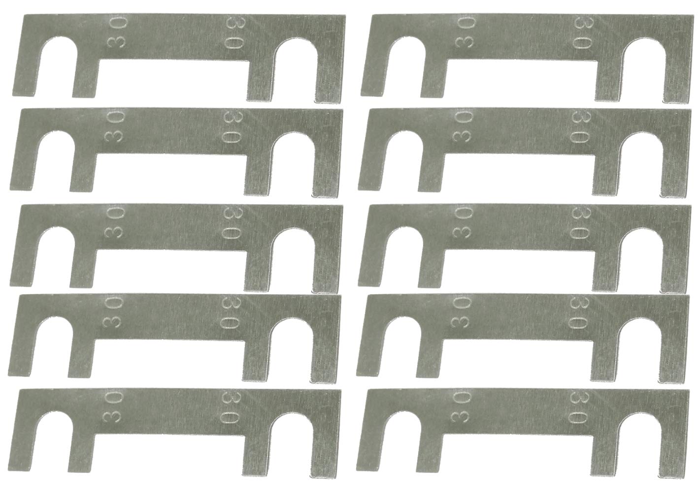 AERZETIX - C42203-10 x Streifensicherung - 30A - mit Laschen Schaufeln - für Hochstrom - Sicherungshalter von AERZETIX