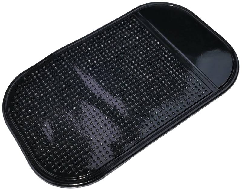 AERZETIX - C53678 - Antirutschmatte Auto rutschfeste Anti rutsch Matte 8x14 cm für armaturenbrett Handy Brillen schlüssel Smartphone - Farbe schwarz - aus weichem Gummi von AERZETIX