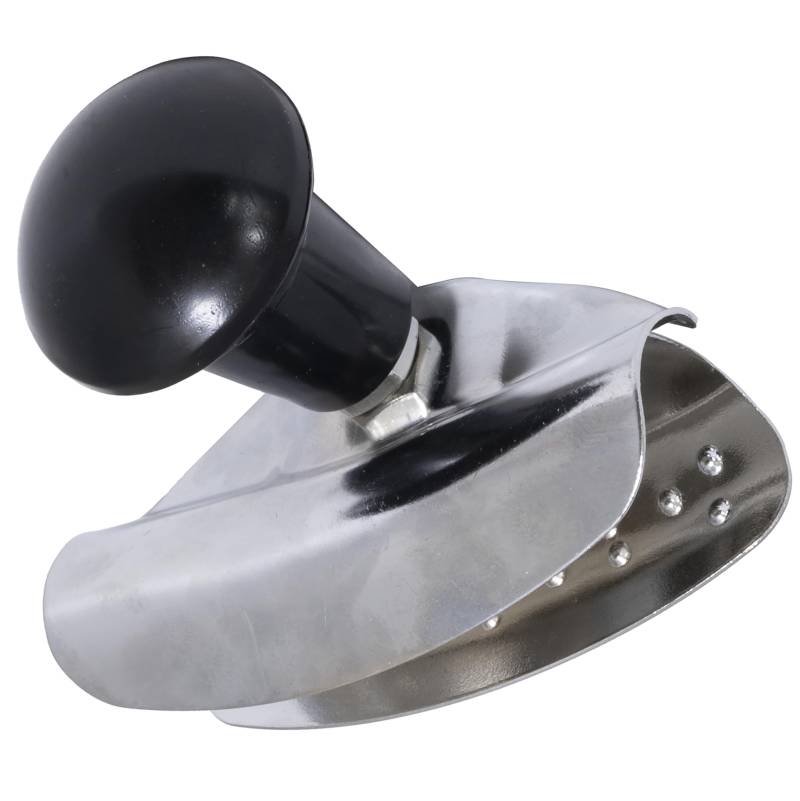 AERZETIX - C69910 - Lenkradkugel - universell 100x87x60 mm M10 - knauf hilfsfahrgriff - farbe schwarz und silber von AERZETIX