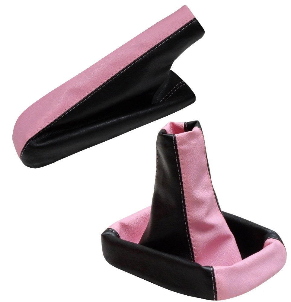 AERZETIX-Dehnfalte Schalthebel Handbremse rosa schwarz für Opel Corsa C Bj. 2000-2006 von AERZETIX