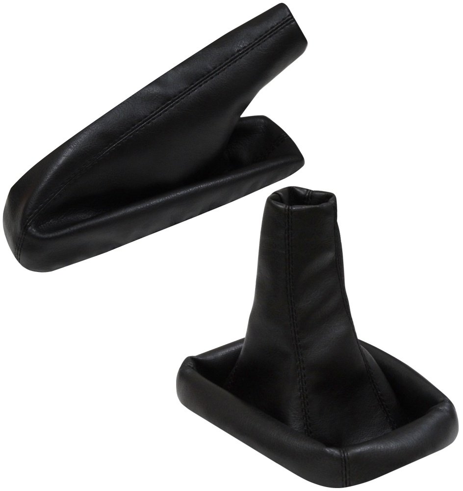 AERZETIX - Satz schaltsack + handbremssack - kunstleder - farbe schwarze - für auto von AERZETIX