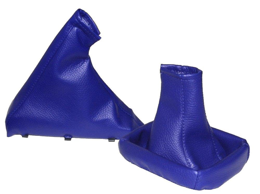 AERZETIX - Satz schaltsack + handbremssack - kunstleder - farbe blau leder - für auto von AERZETIX