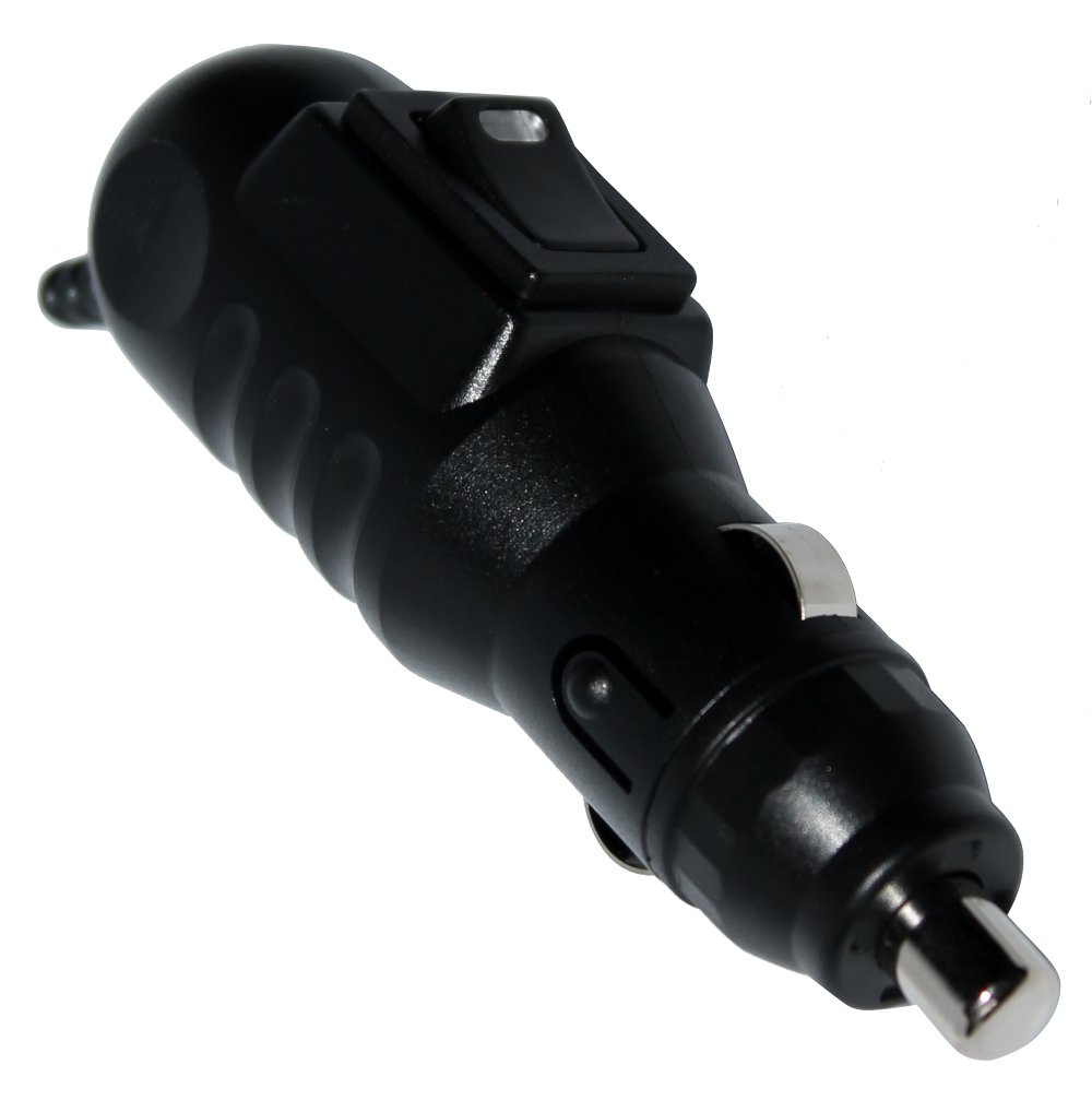 Aeezetix: Steckdose Stecker für Zigarettenanzünder Auto KFZ LKW 12 V 8 A mit Schalter von AERZETIX