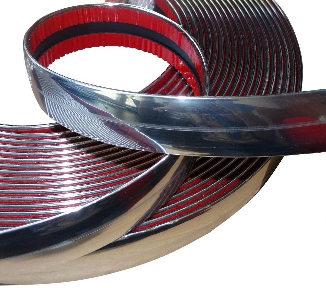 Aerzetix: 30mm 4.5m Klebebandstreifen Chrom-Nickel-Silber-Farbe Aerzetix: 30mm 4.5m Klebebandstreifen Chrom-Nickel-Silber-Farbe von AERZETIX