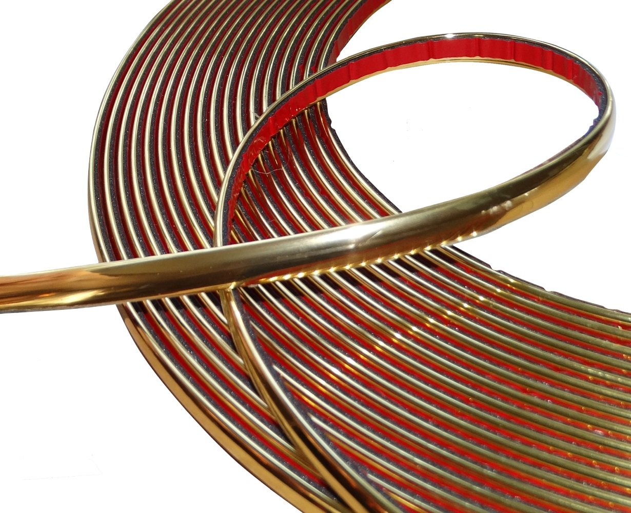 Aerzetix: 8mm 4.5m Stick Klebeband goldene Farbe Gold Aerzetix: 8mm 4.5m Stick Klebeband goldene Farbe Gold von AERZETIX