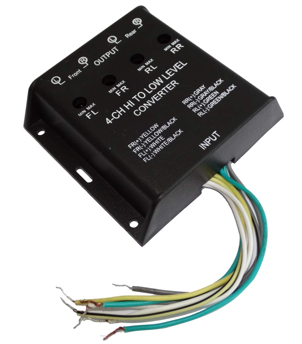Aerzetix: Adapter für Signalverstärker 40 W für Autoradio Lautsprecher Subwoofer auf Cinch Verstärker C42168 von AERZETIX