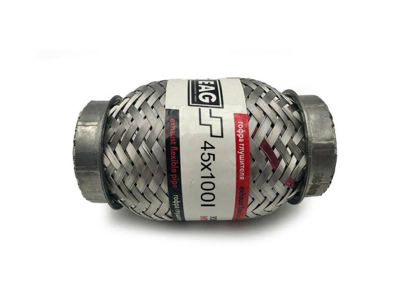 EAG Flexstück Flexrohr 45x100mm Auspuffrohr - Interlock und Außen-Gewebe von AET AUTOTEILE