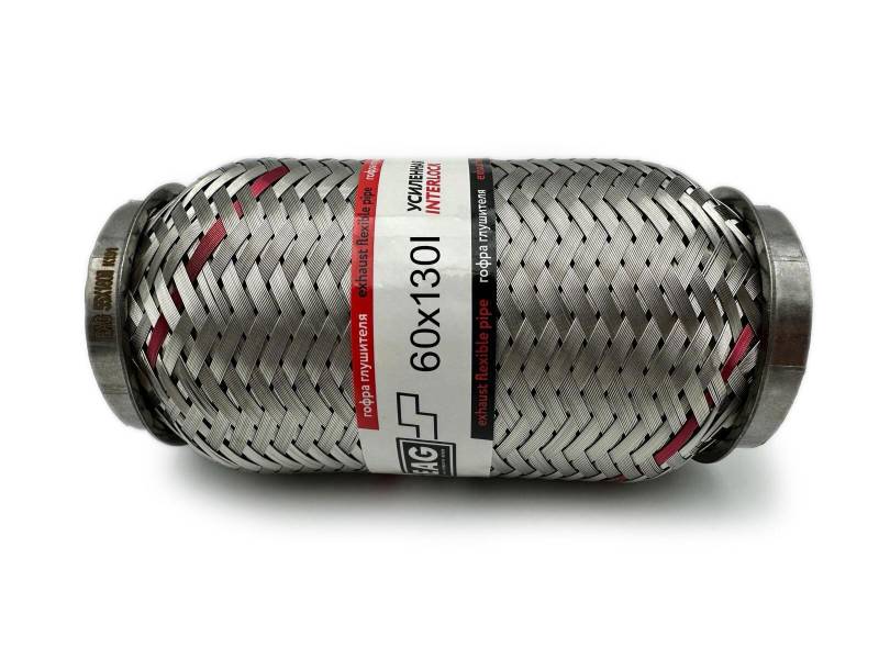 EAG Flexstück Flexrohr 60x130mm Auspuffrohr - Interlock und Außen-Gewebe von AET AUTOTEILE