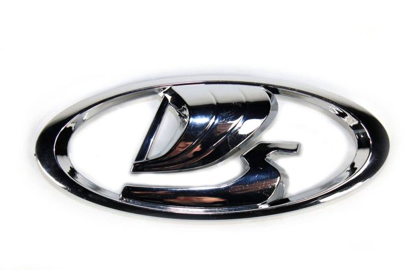 Emblem groß Kühlergrill Lada Logo Chrom - ab 2016 - Lada Niva / 4x4 / Taiga von AET AUTOTEILE